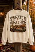 Sweater Weather Sweatshirt | Cozy Vintage Fall Crewneck