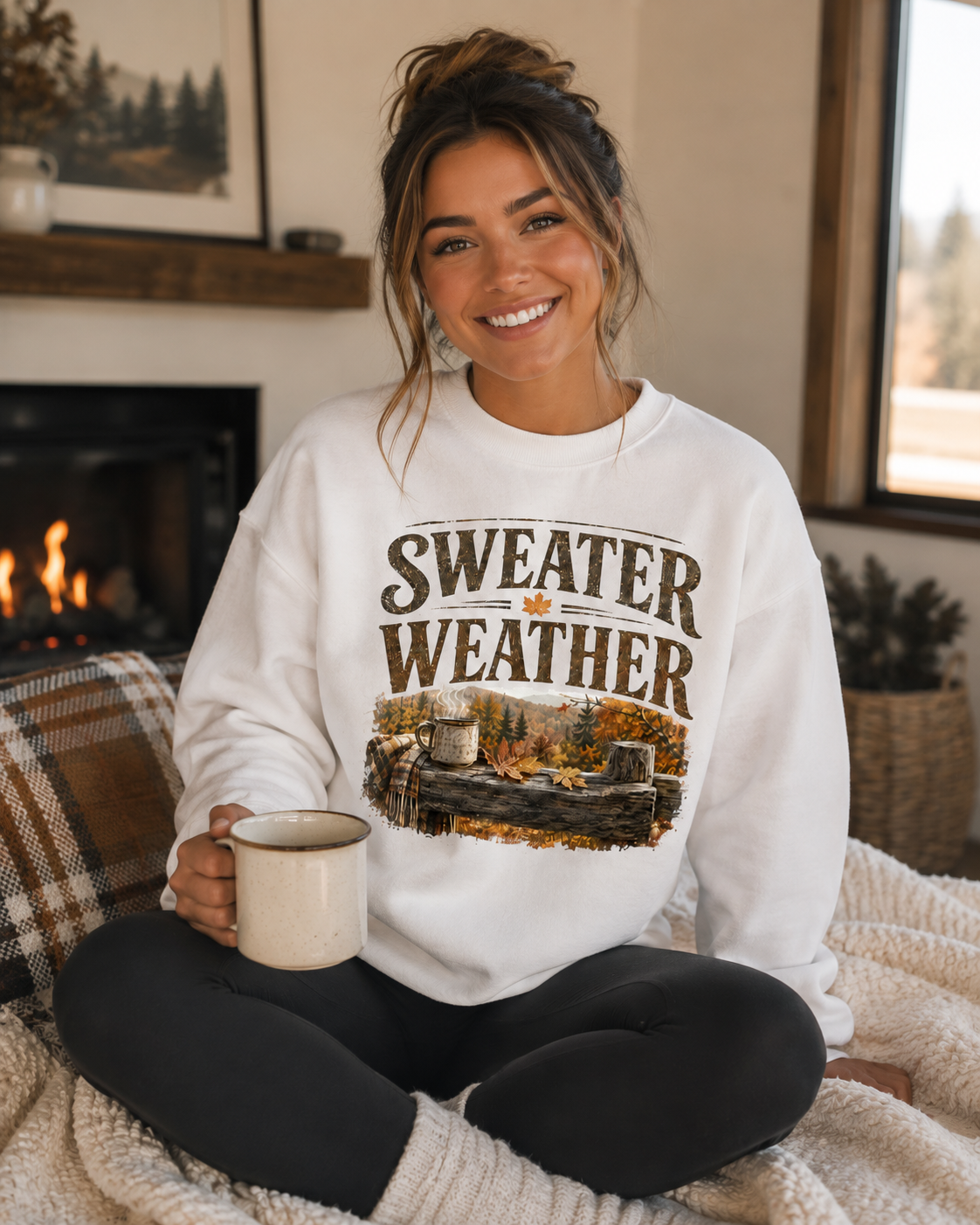 Sweater Weather Sweatshirt | Cozy Vintage Fall Crewneck