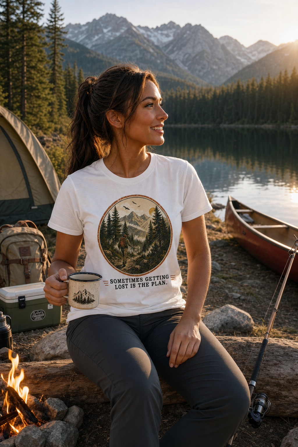 Sometimes Getting Lost Is the Plan Wilderness Graphic Tee