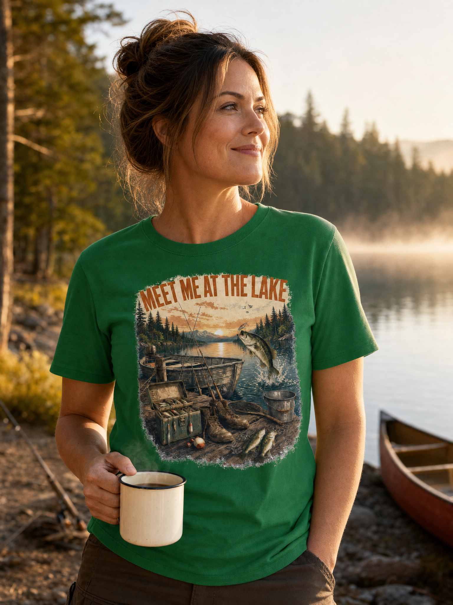 Vintage Fishing T-Shirt – Meet Me at the Lake