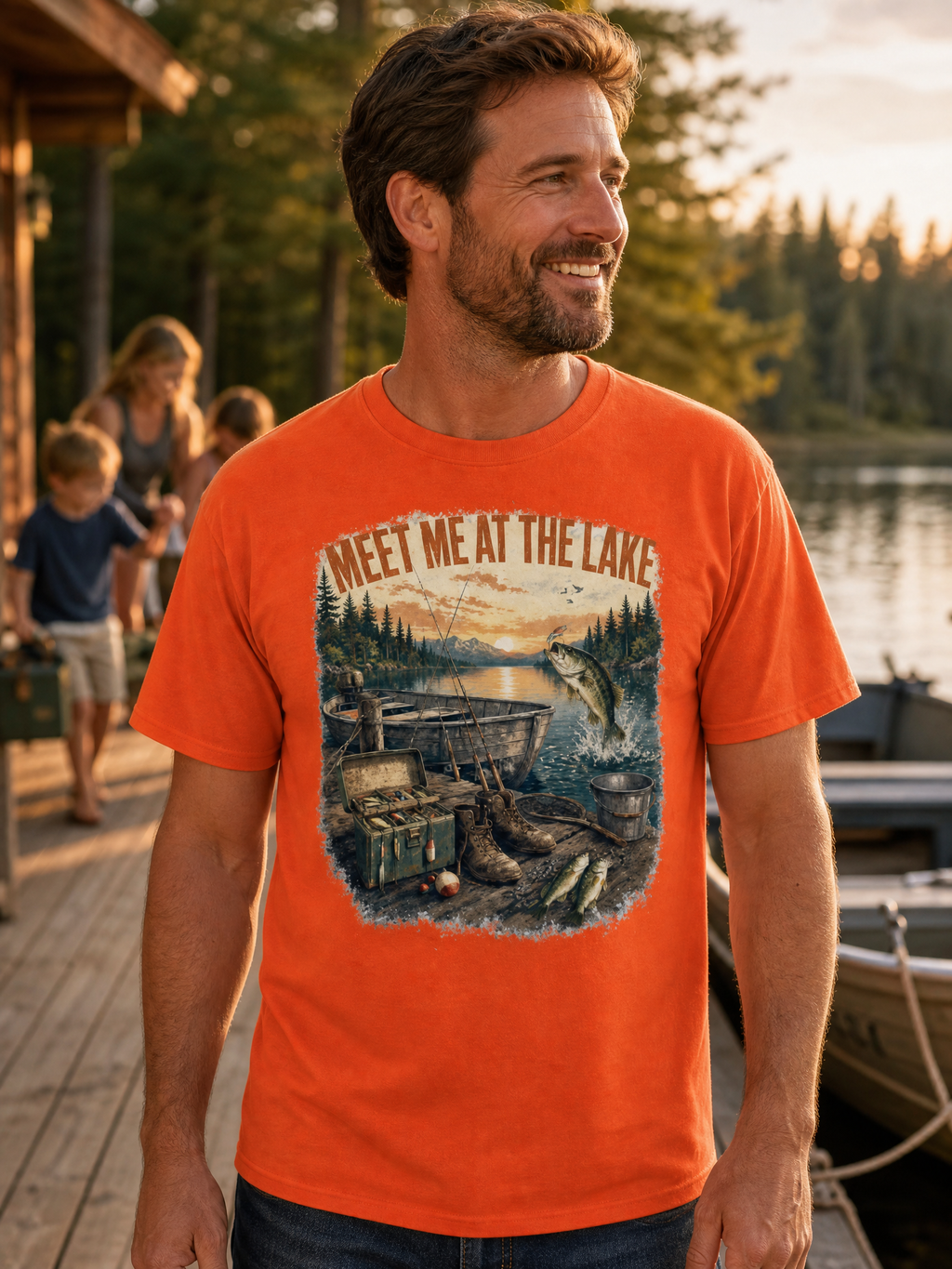 Vintage Fishing T-Shirt – Meet Me at the Lake