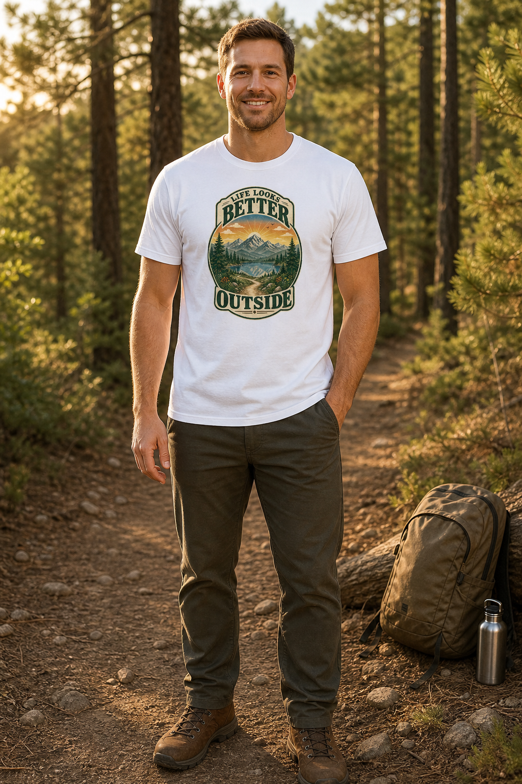 Life Looks Better Outside | Vintage Nature Graphic Tee