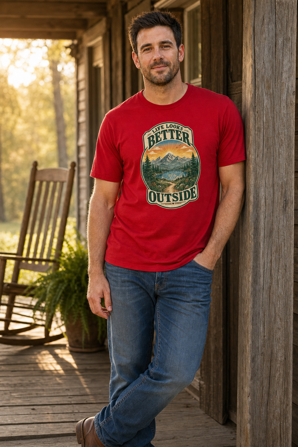 Life Looks Better Outside | Vintage Nature Graphic Tee