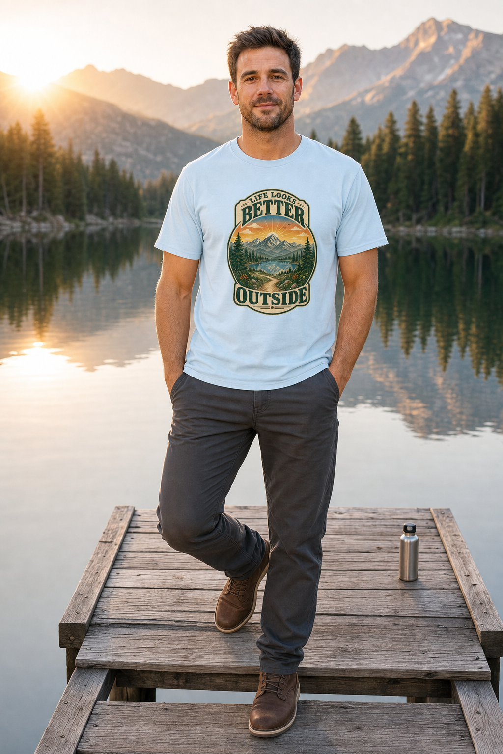 Life Looks Better Outside | Vintage Nature Graphic Tee