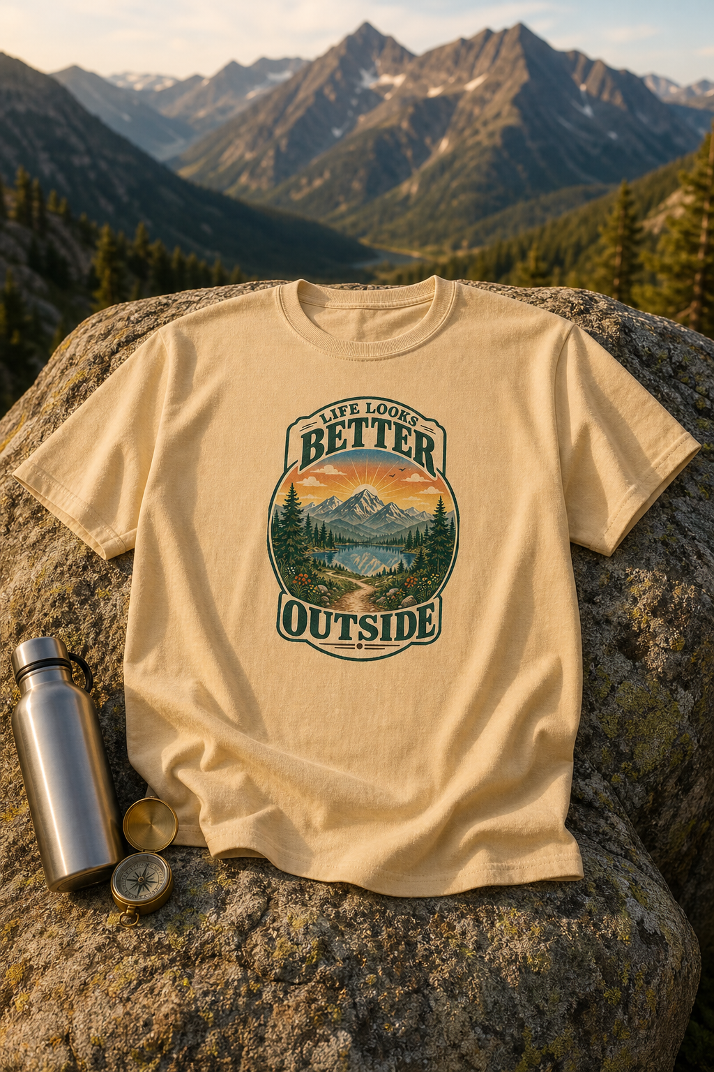 Life Looks Better Outside | Vintage Nature Graphic Tee