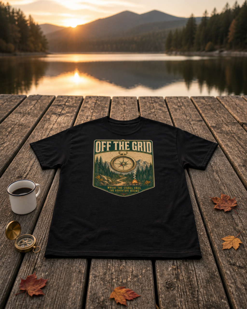 Camping T-Shirt | Off the Grid Outdoor Graphic Tee