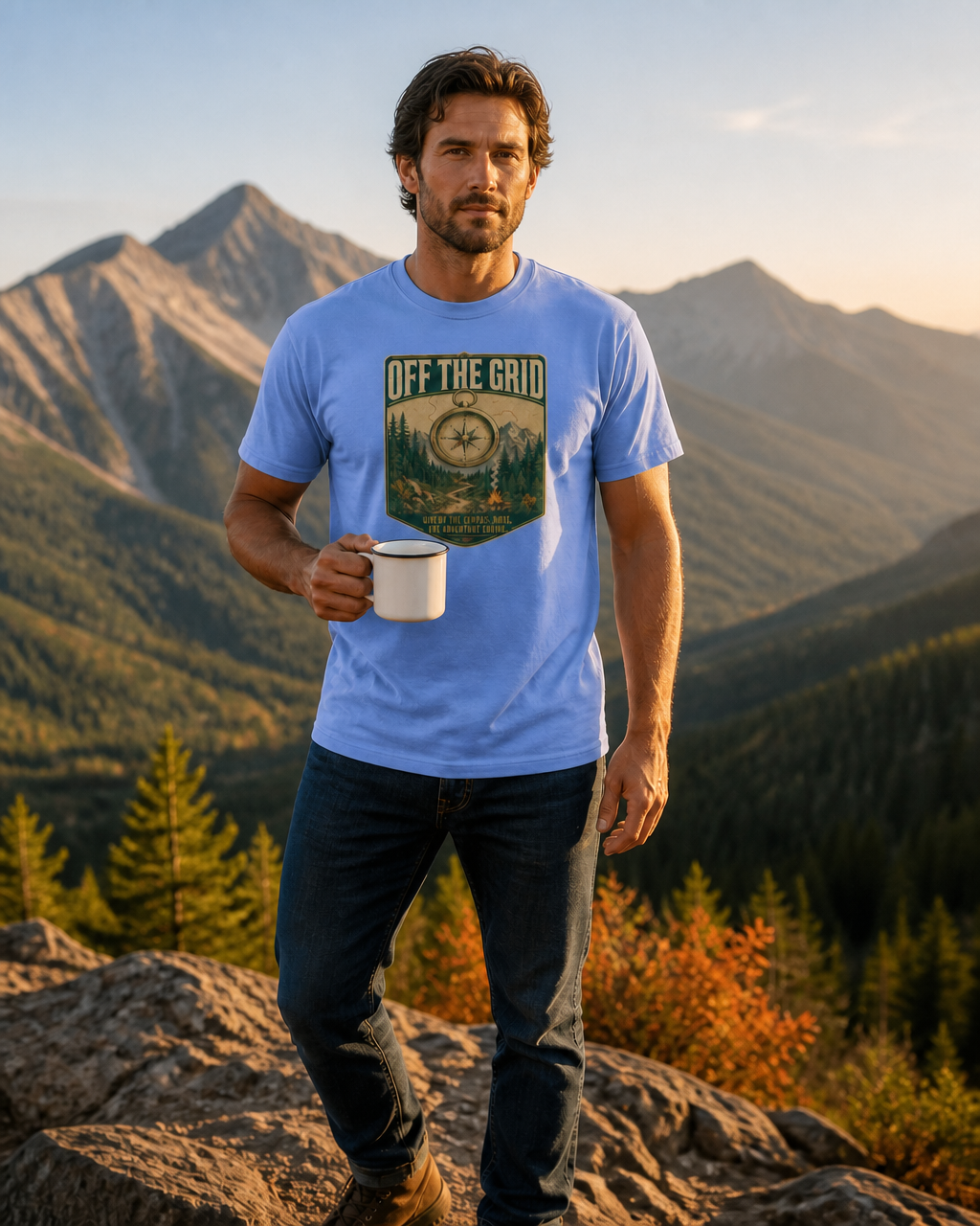 Camping T-Shirt | Off the Grid Outdoor Graphic Tee