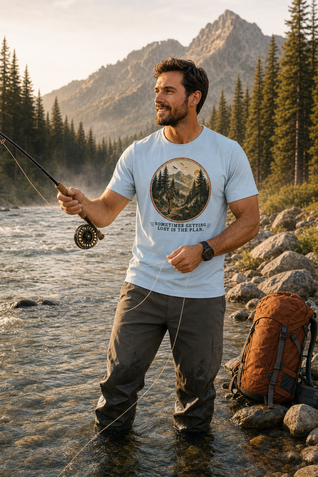 Sometimes Getting Lost Is the Plan Wilderness Graphic Tee