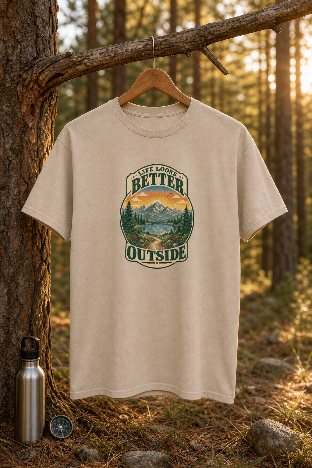 Life Looks Better Outside | Vintage Nature Graphic Tee