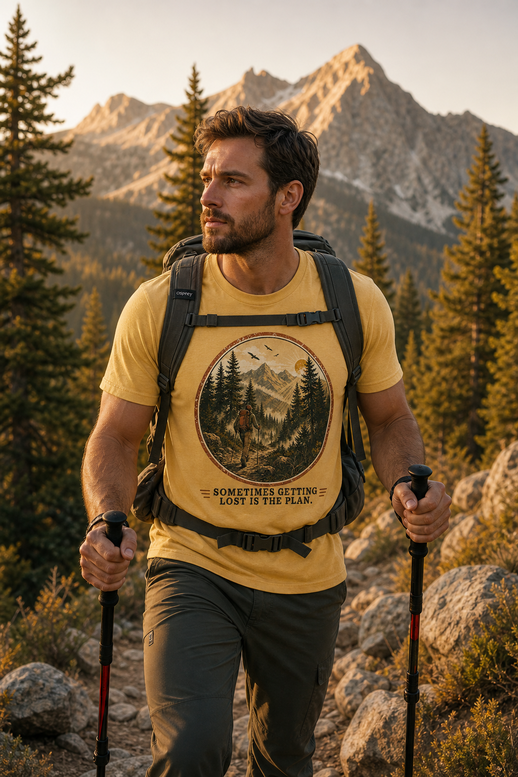 Sometimes Getting Lost Is the Plan Wilderness Graphic Tee